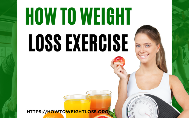 How to weight loss exercise